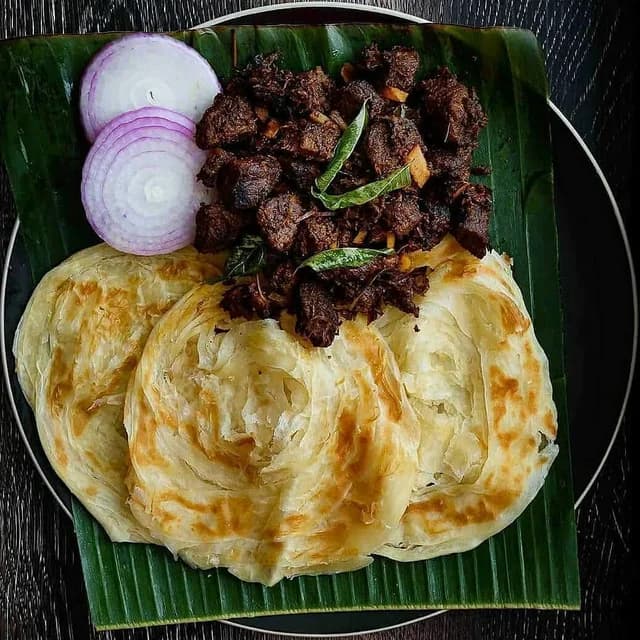 South Indian dishes with parotta at Madras Bistro